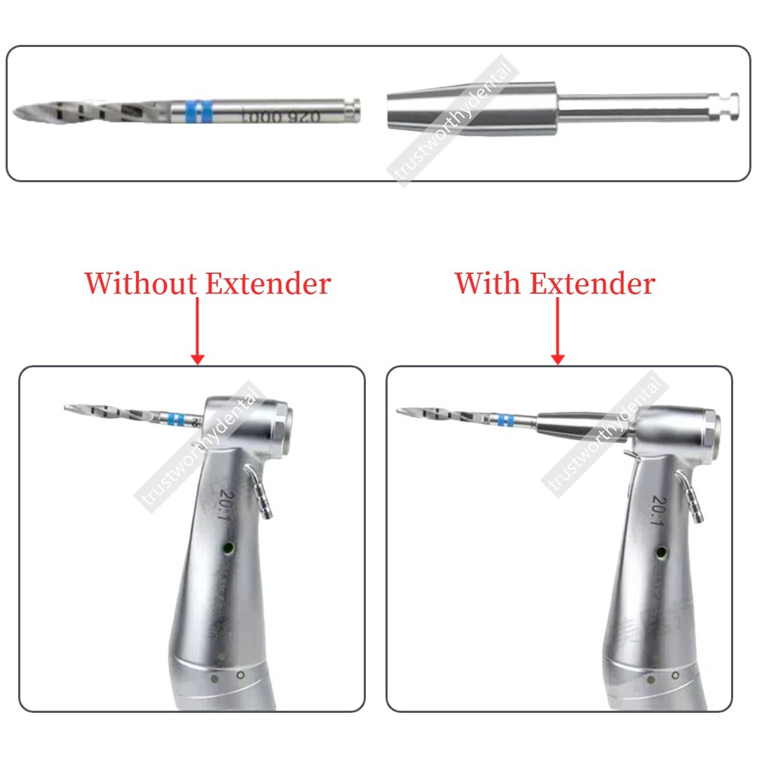 Dental Drill Extension Drill Extender Universal Drills Burs Length Extension Bar