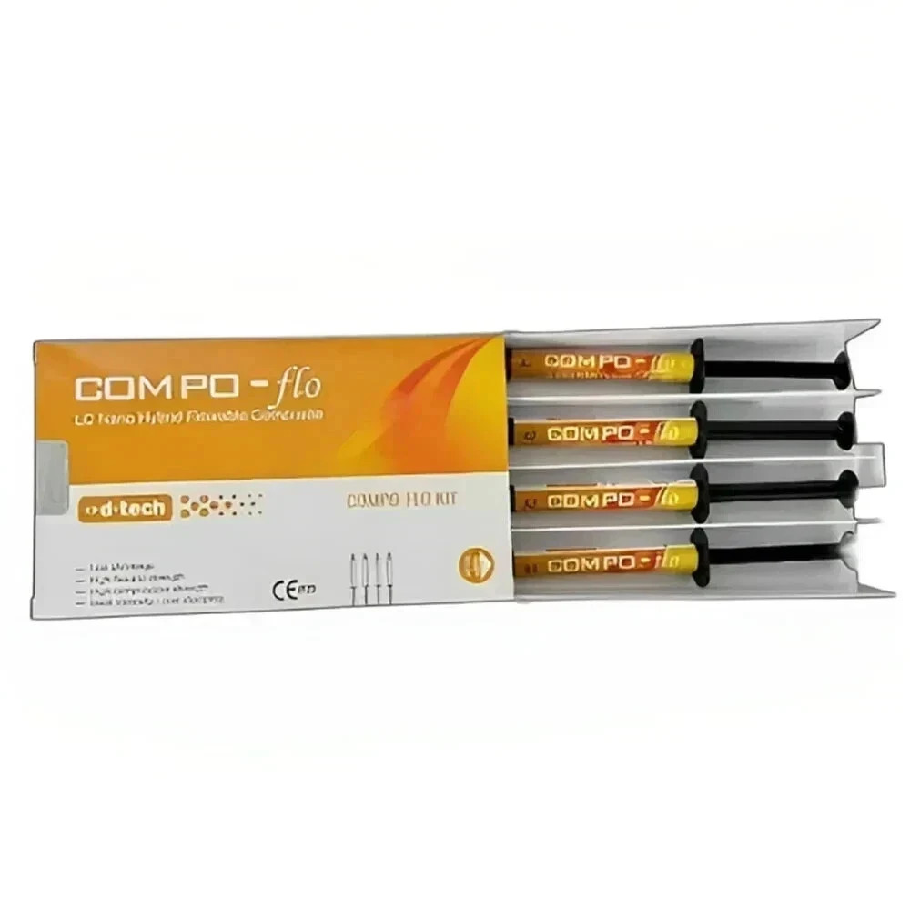 D-Tech Compo-Flo Flowable Composite Kit 4 x 2gm Syr (Free Ship) free shipping fs