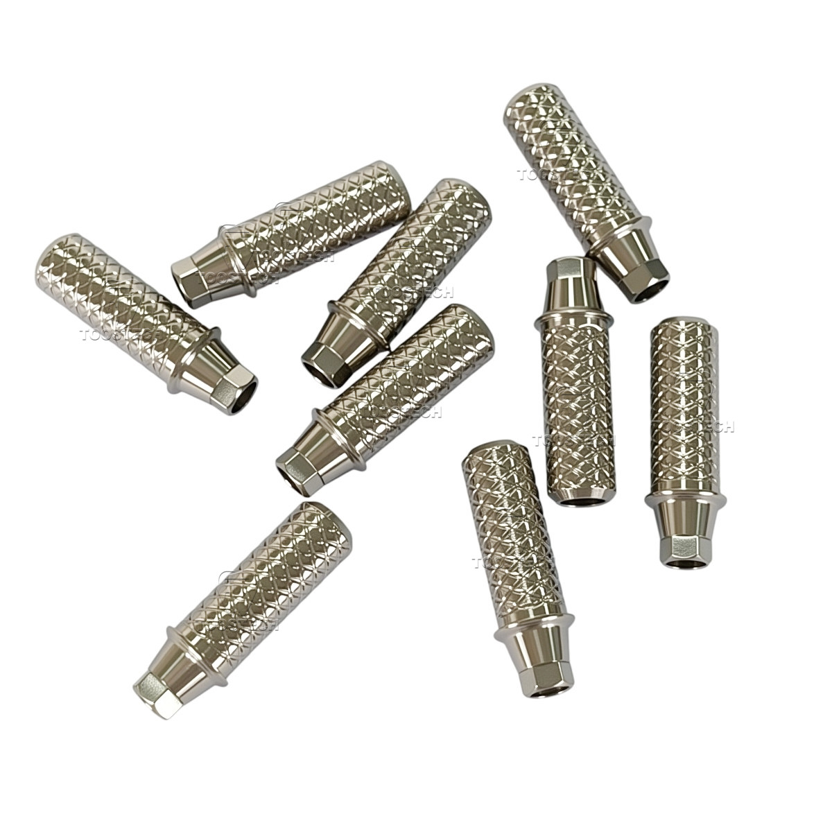 6pcs Titanium Temporary Abutment Fits to Osstem TS platform Regular and Mini
