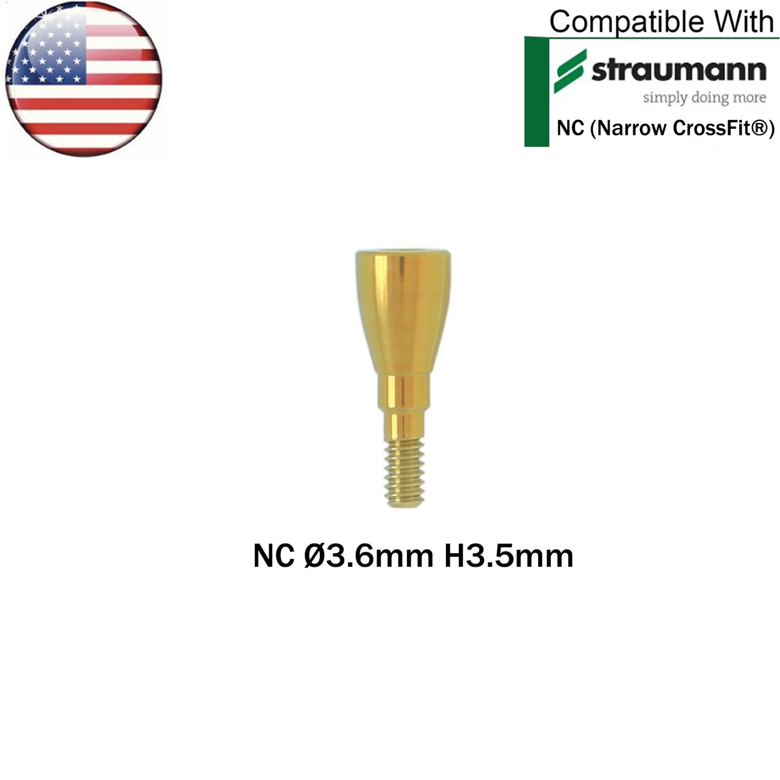 US Dental Healing Abutment Healing Closure Caps NC/RC Straumann ITI Bone Level