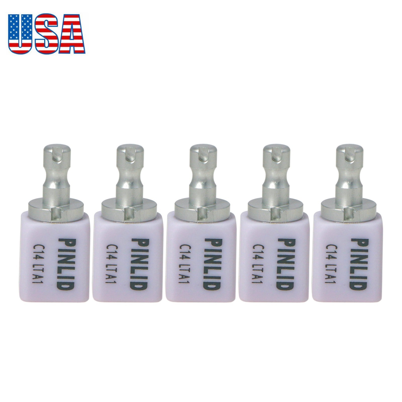 US C14 LT Glass Ceramic Blocks Lithium Disilicate CAD/CAM Cerec Blocks 5Pcs/Box