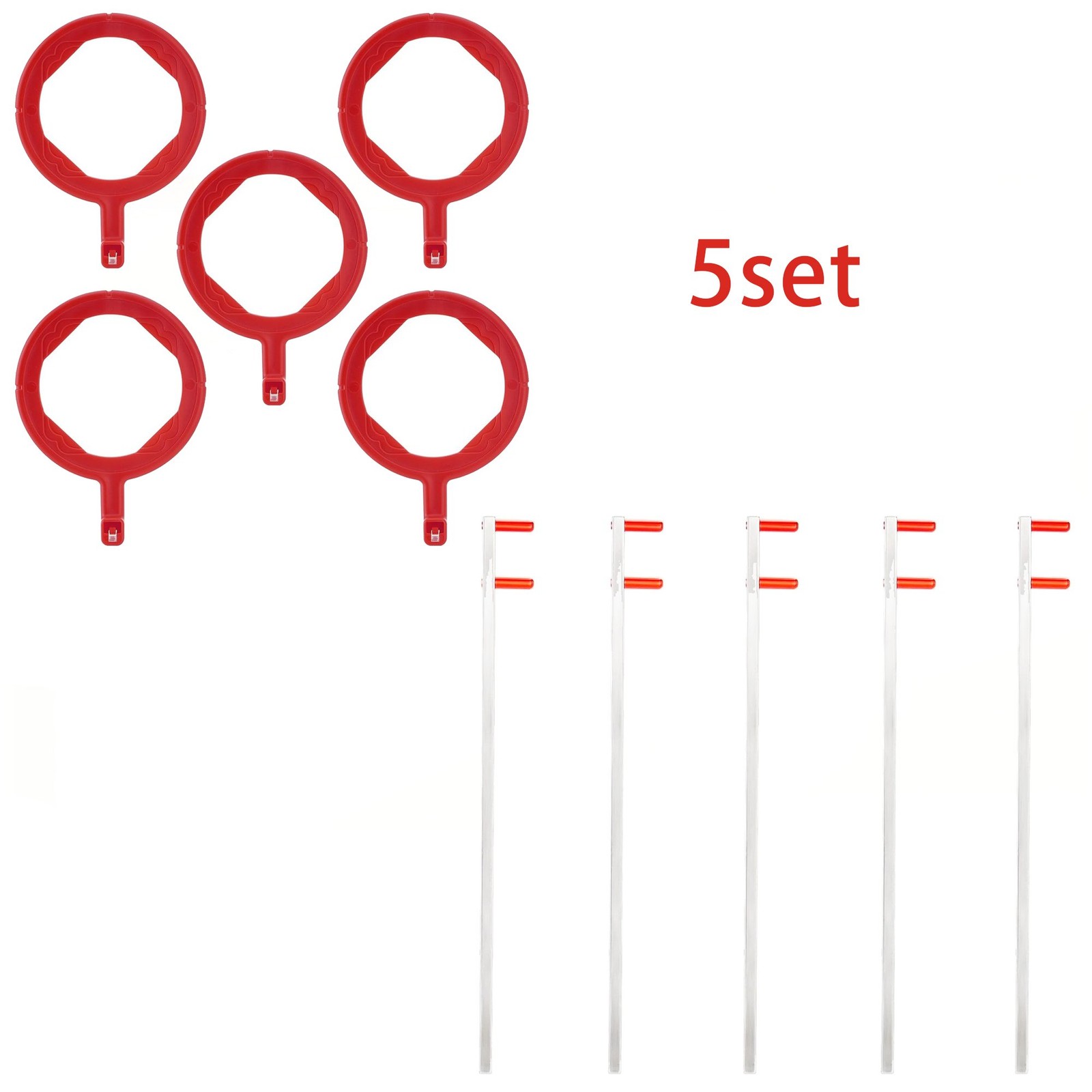 5 Set Dental Sensor Holder Dental XRay Positioning Aiming Ring Bitewing/Anterior