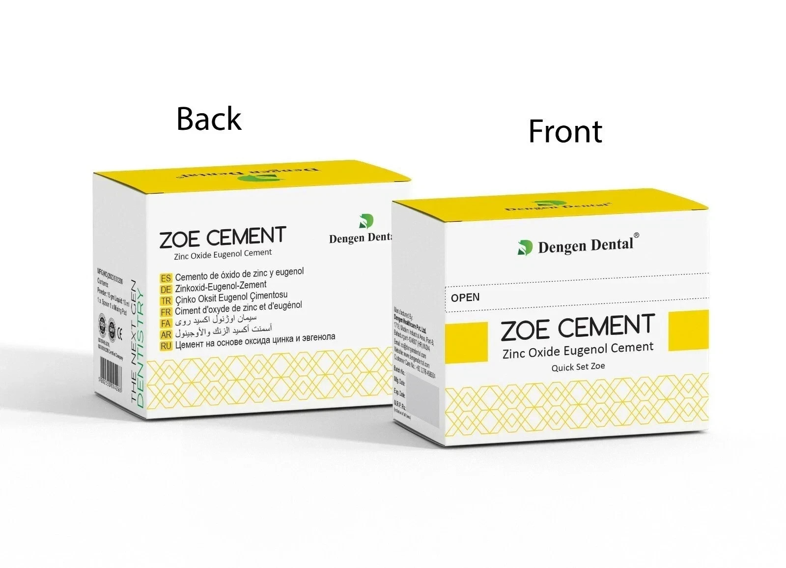Dengen QUICK SET ZOE Intermediate Restorative Cement FREE SHIPPING LONG EXPIRY