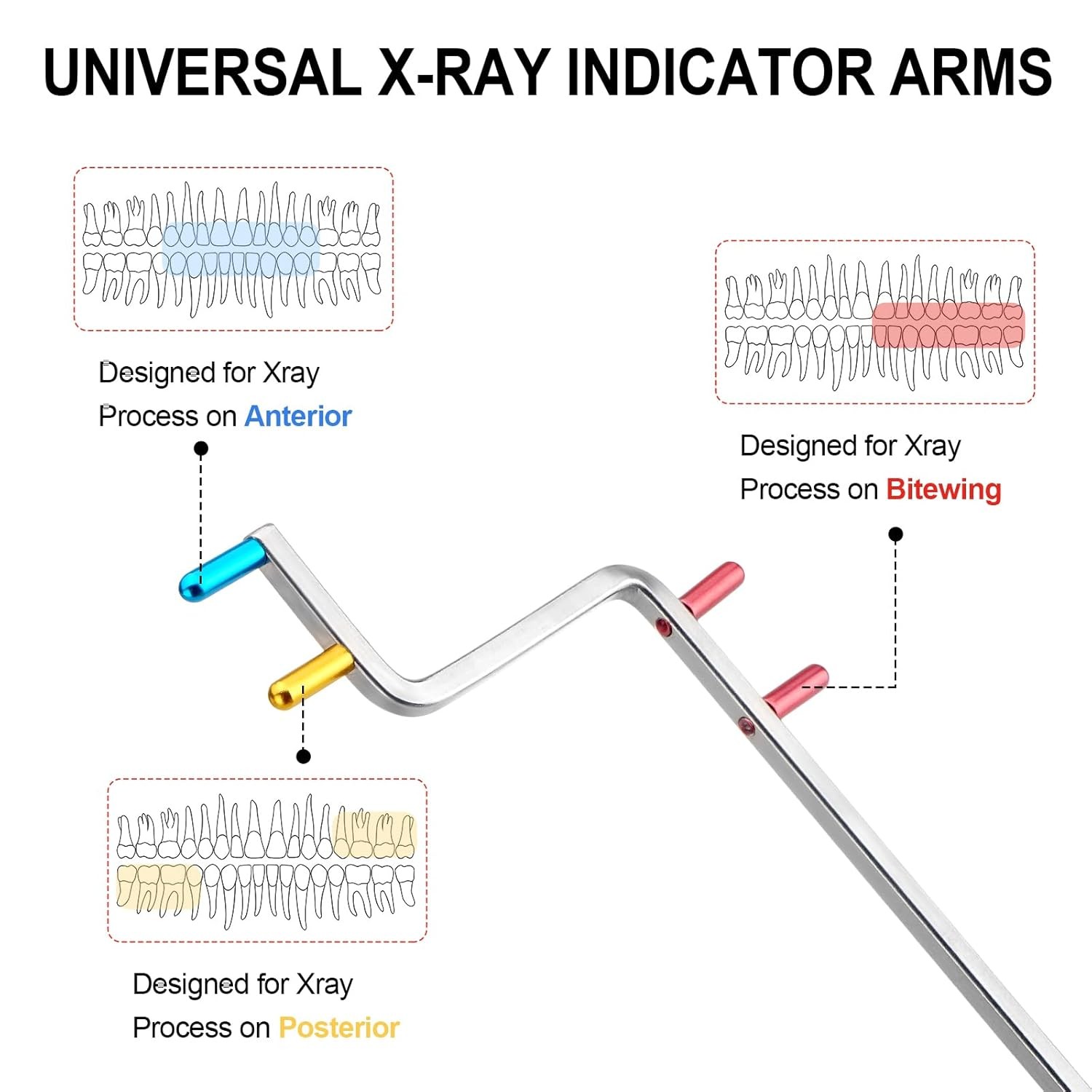 Universal Dental X-Ray Indicator Aligning Arm for Anterior/Posterior/Bitewing US