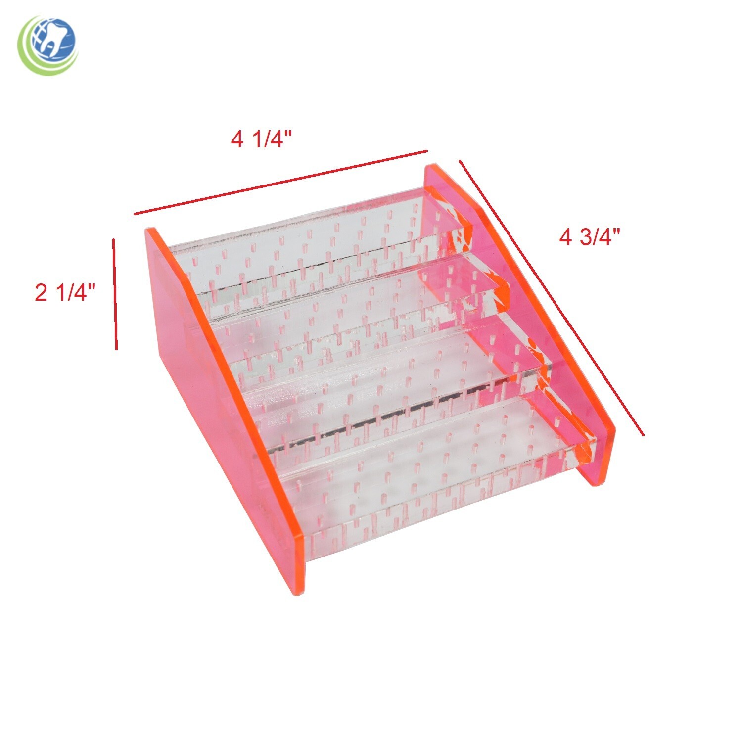 Dental Bur Block Holder Organizer Caddy for FG Type 1/16″ Holds up to 112 Burs