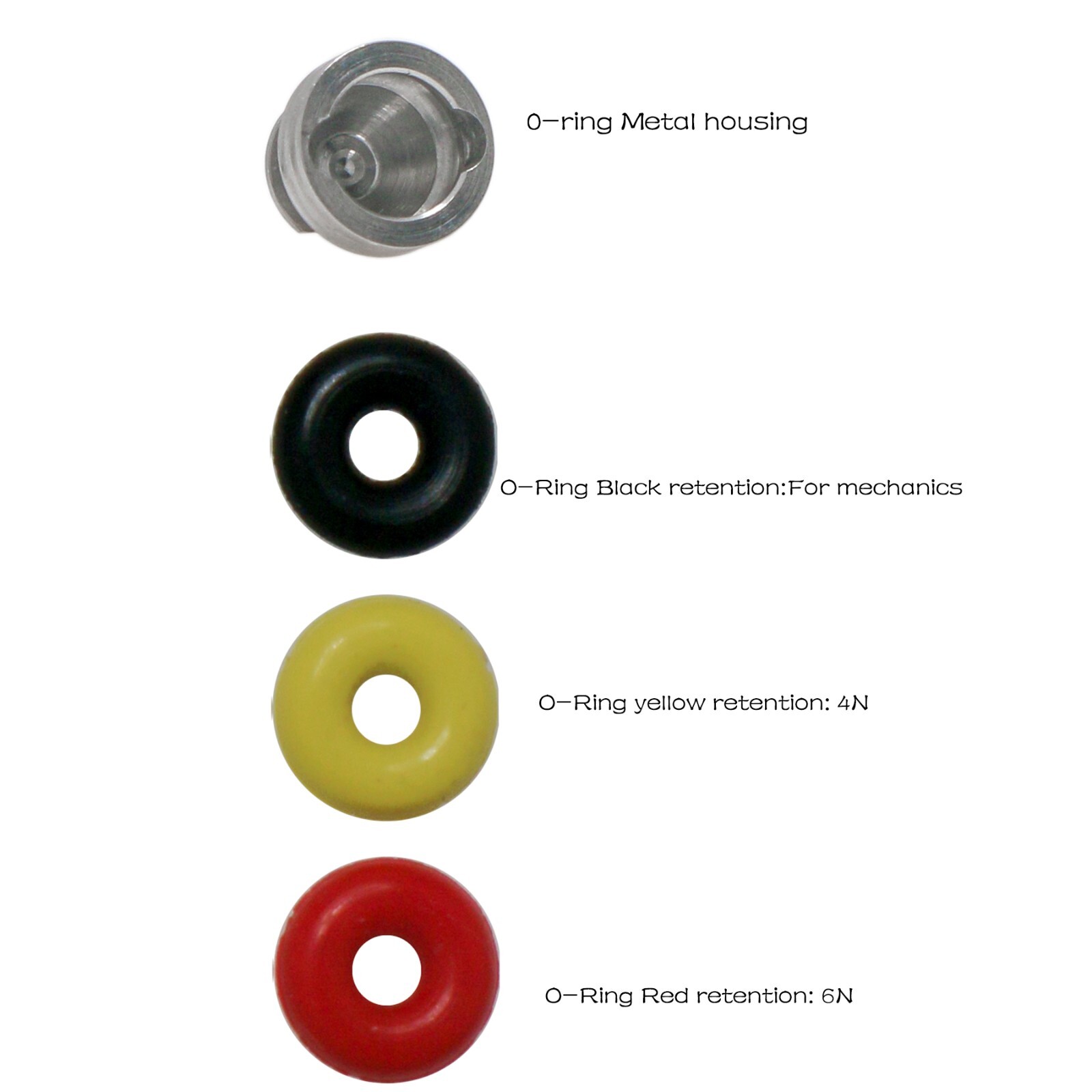 US Hiossen/Osstem Dental O-Ring Retainer Cap Set Compatible Ball Abutment Hex