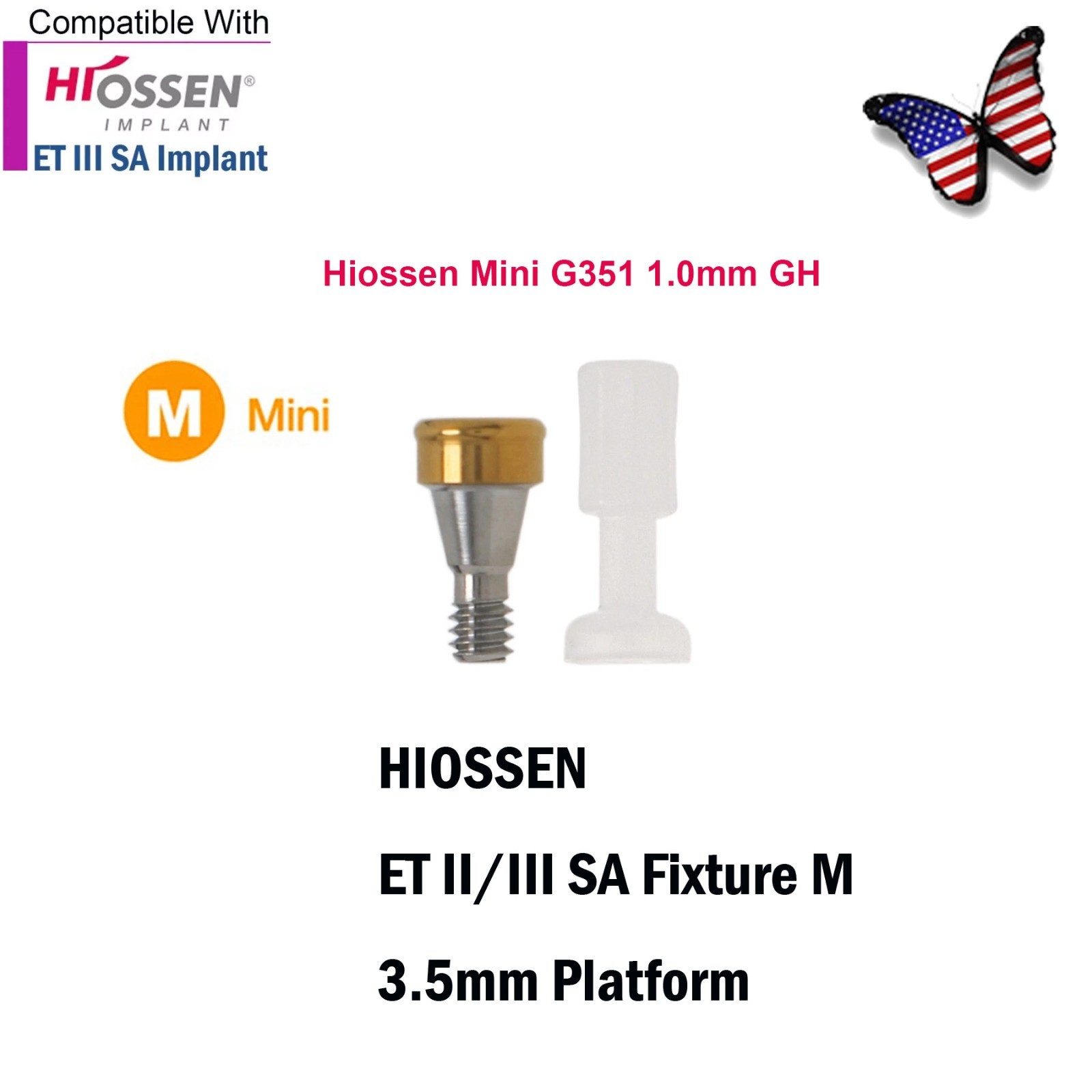 US Dental LOCATOR Overdenture Abutment Titanium Fit HIOSSEN ET OSSTEM TS Implant