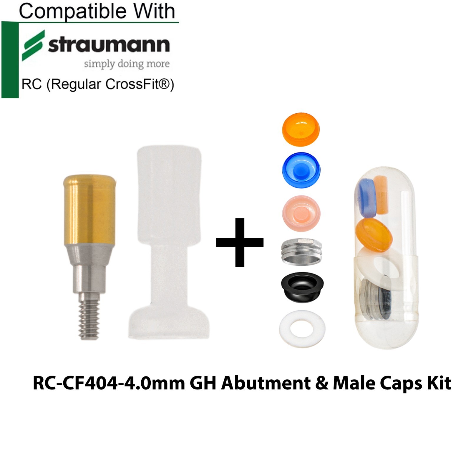 Dental Titanium Locator Abutment Compatible Zest for Straumann ITI BL RC Implant