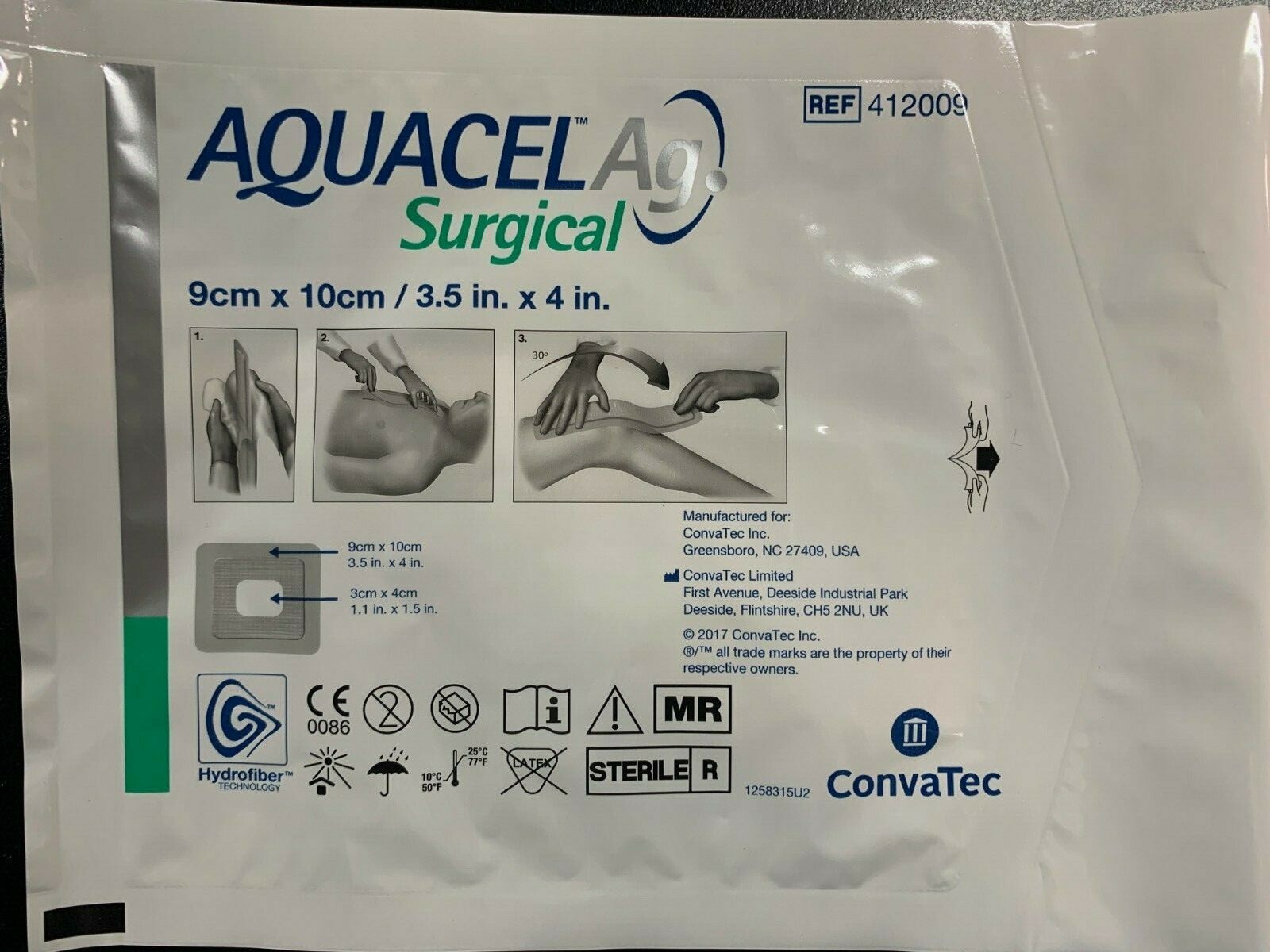 ConvaTec Aquacel Ag, 412009 9cm x 10cm (QTY 11 available) (x)