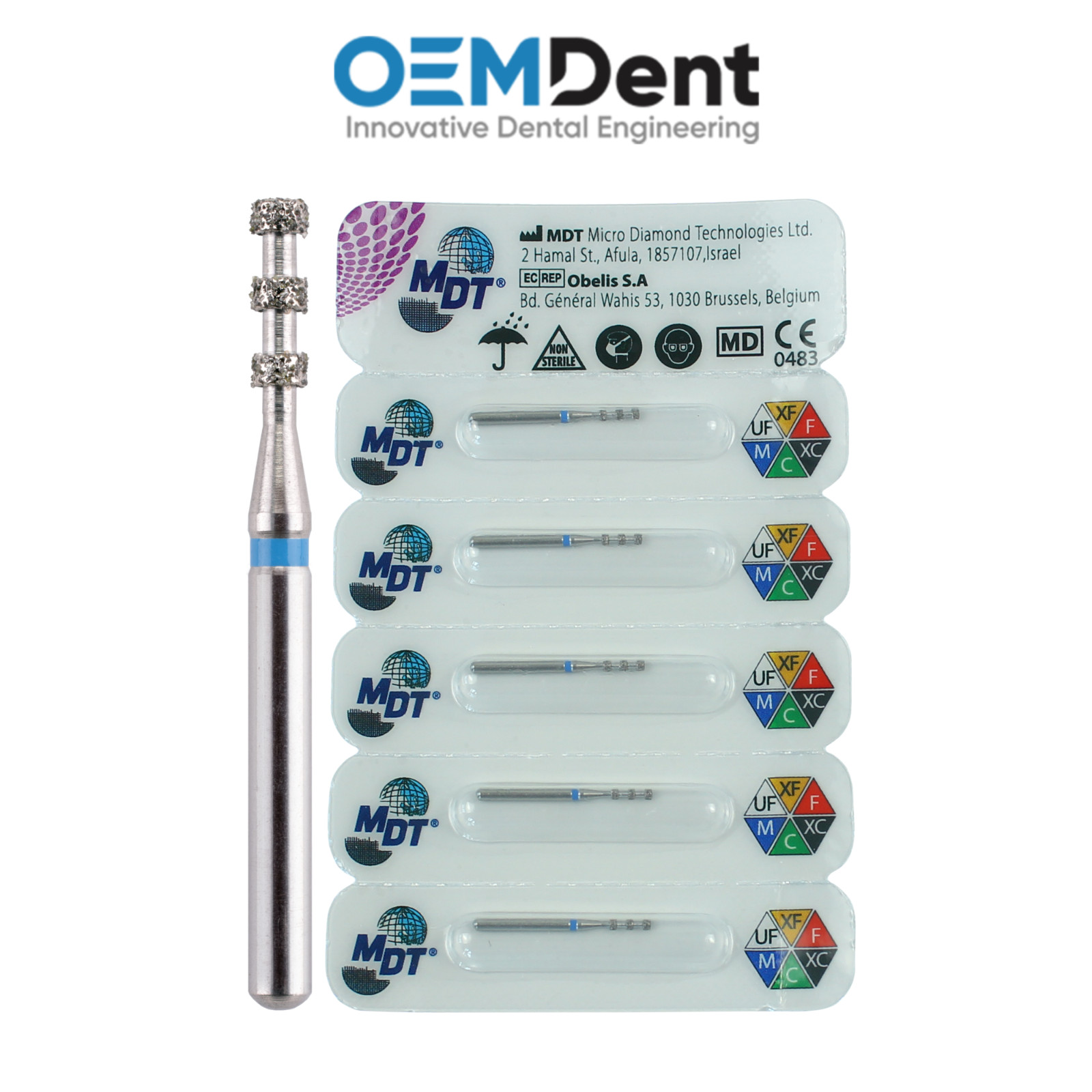 MDT FG Diamond Burs Depth Marker 552 Consistent Control Dental Restorations