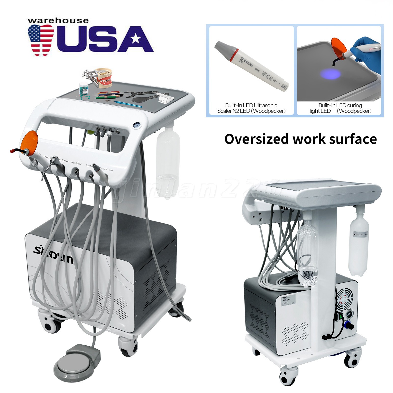 Dental Electric 1:5 Fiber Optic Contra Angle Handpiece Cartridge Rotor Canister
