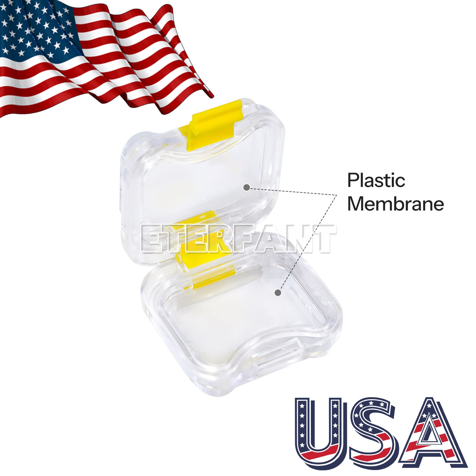 100pcs Dental Crown and Bridge Pillow Box with Membrane Storage Display Box