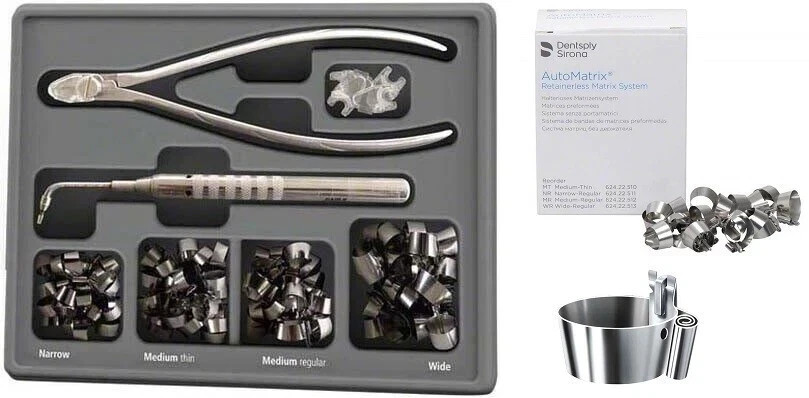 Dentsply AUTOMATRIX Retainerless Dental Matrix System INTRO KIT & REFILL PACKS