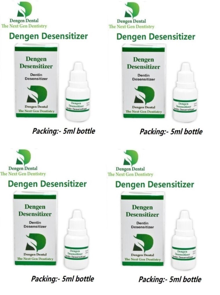 4 x Dental DENTINE DESENSITIZER Highly Efective Treatment Hypersensityvity 5ml