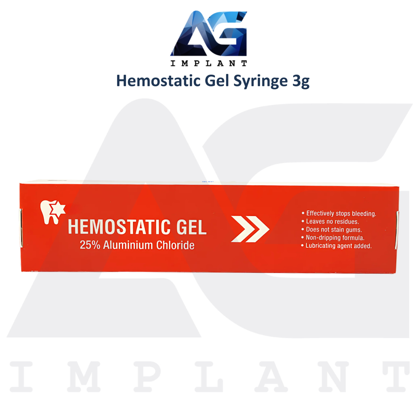 Dental Hem0static Gel Syringe 3g Stopping GingivaI BIeeding Lab Supplies