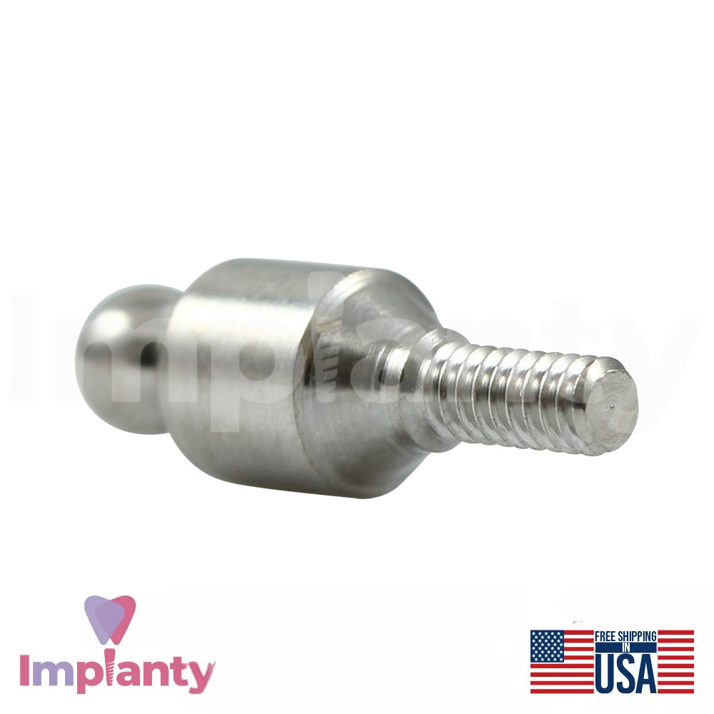 Slim Ball Attachment Standard Set Abutment Dental Titanium Internal Hex 2.0mm