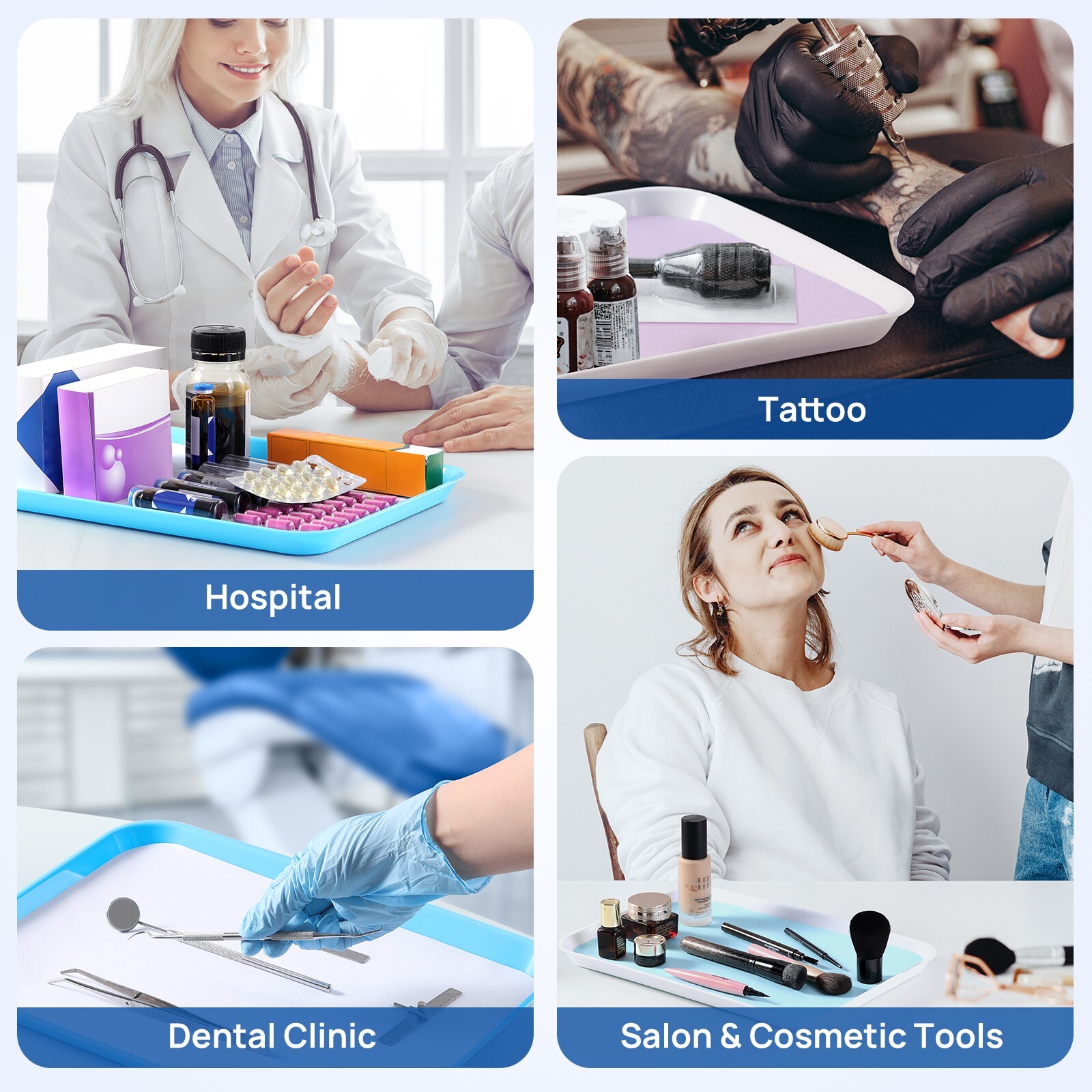 1000pcs Paper Dental Tray Covers Size B 8.5″ x 12.25 White Tattoo Medical