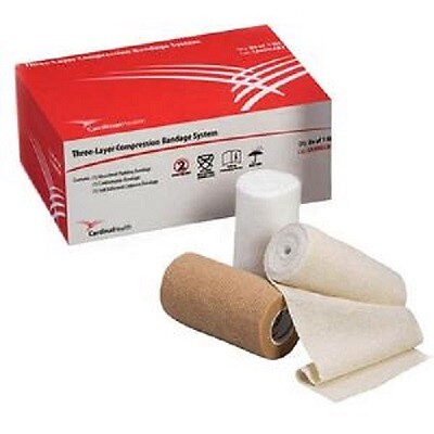 Cardinal Health Three-Layer Compression Bandage System – 1 Box