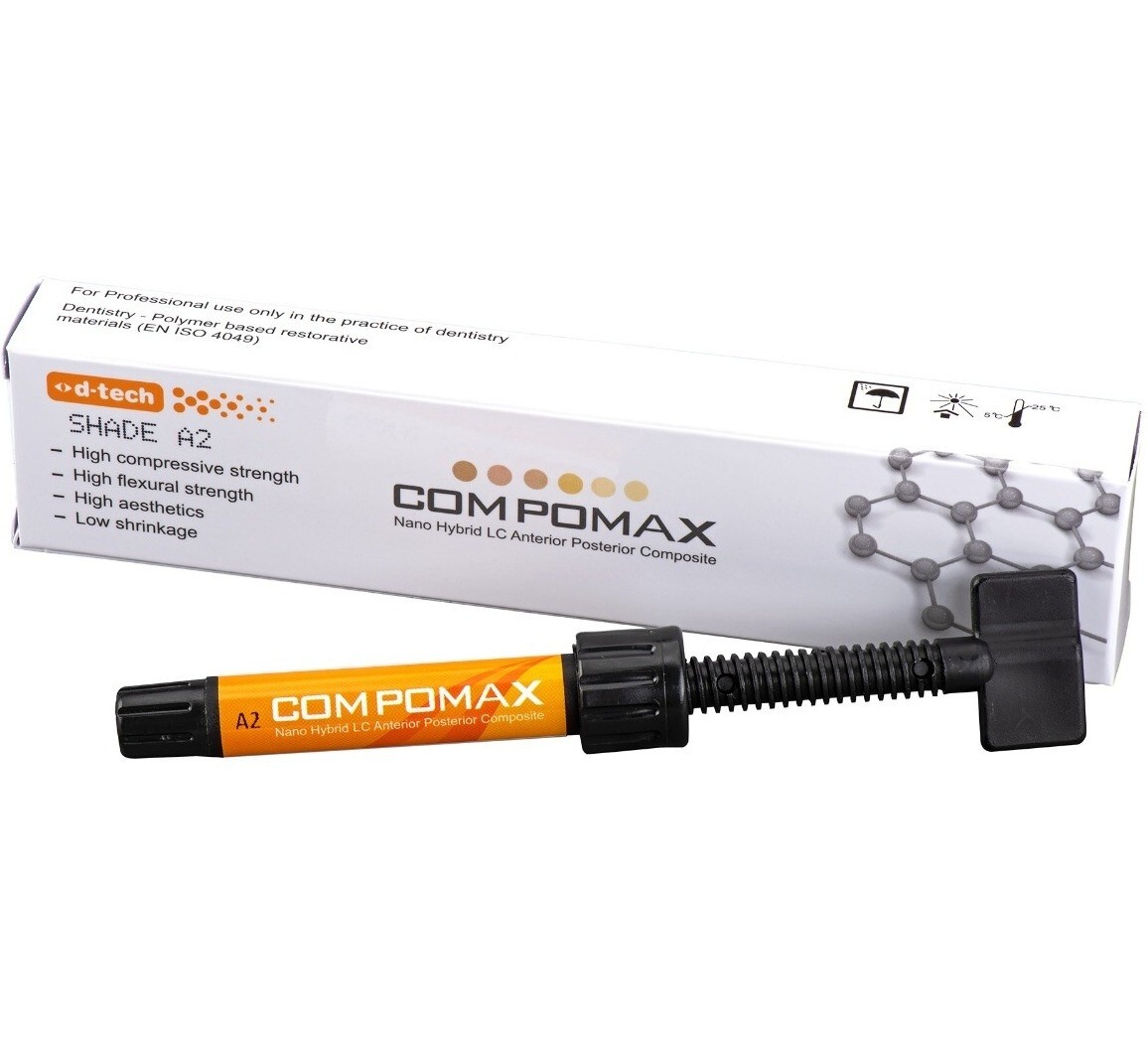 5 x COMPOMAX Nano Hybrid LC Anterior Posterior Composite 4g A1 A2 A3 (ANY FIVE)