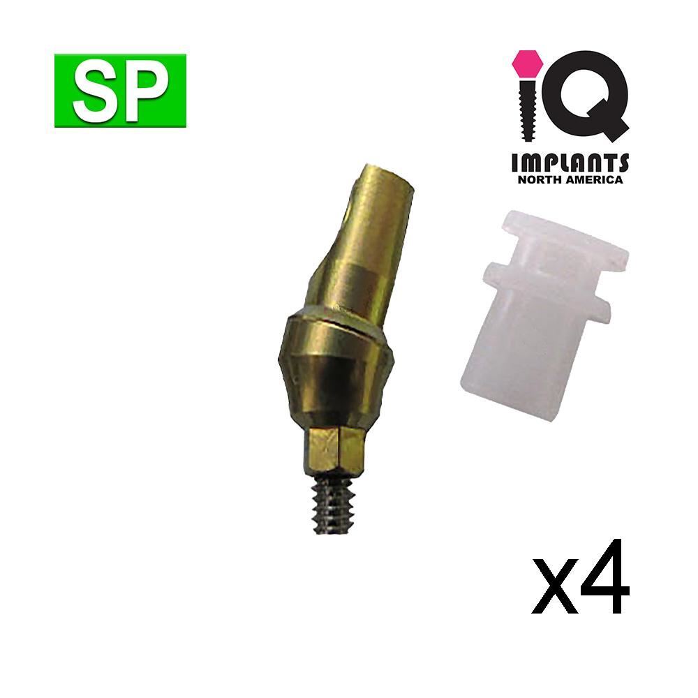 IQ USA Snap-On Bridge & Crown System 15º / 2mm / Transfer(4-Pk) 3.5-3.75 Int Hex