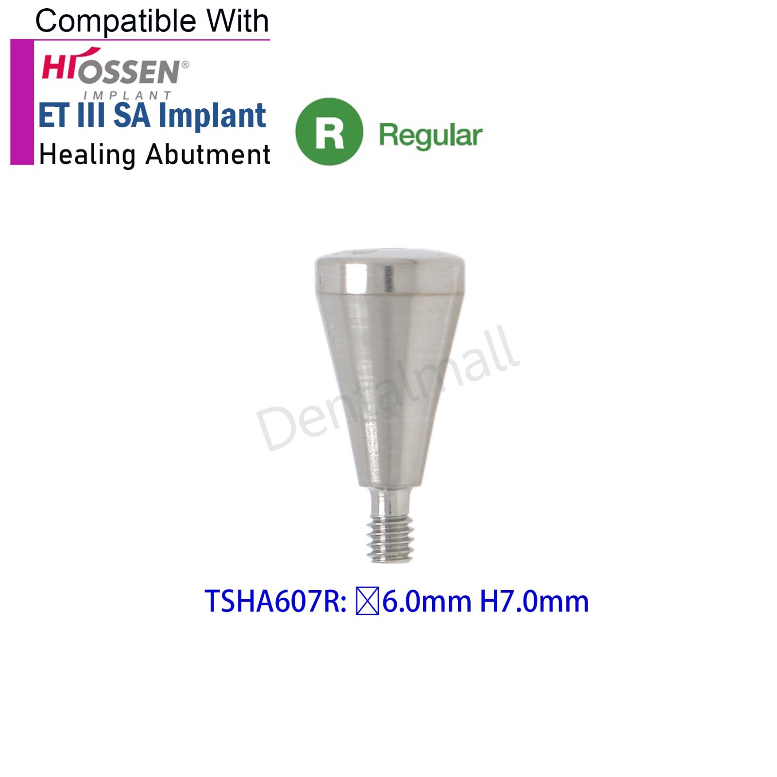 Dental Healing Abutment Cover Screw Regular Platform Fits Osstem Hiossen
