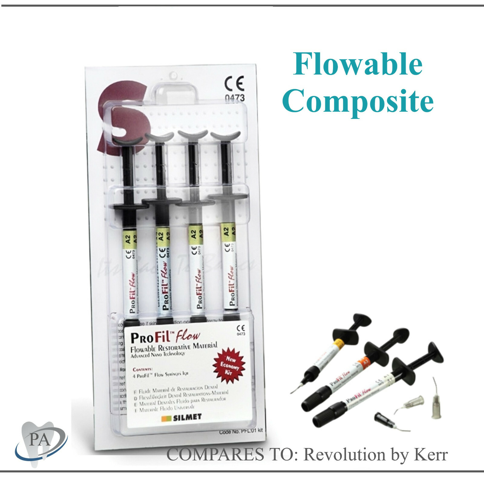 Dental ProFil Nano Hybrid Flowable Light-cure Resin Composite, All Shades, USA