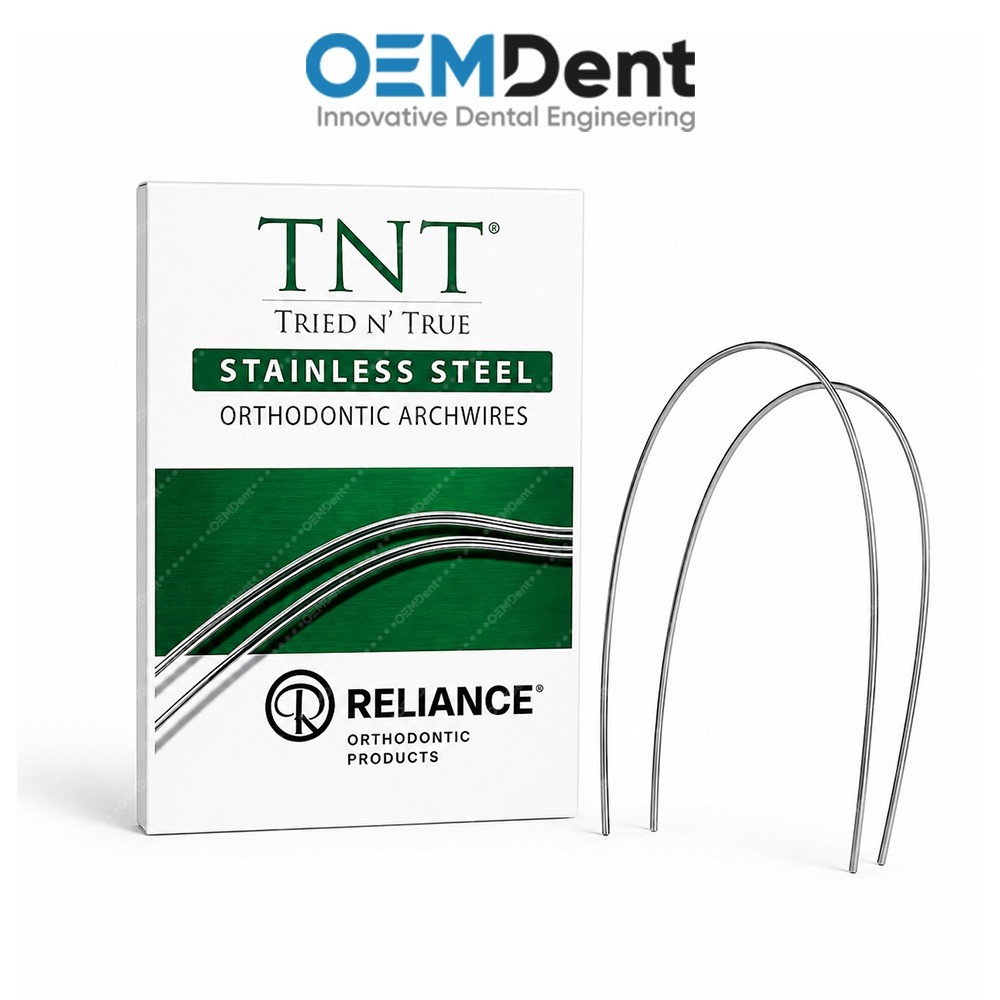Reliance TNT D-Form Stainless Steel Archwires Upper Lower 25 Pack USA Alloy