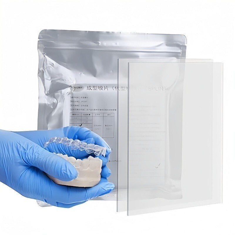 Dental Ortho Splint Retainer Vacuum Forming Sheet Hard Thermoforming 0.8-2.0mm