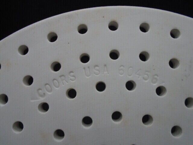 Coors CoorsTek 230mm Perforated Porcelain Desiccator Plate 5mm & 23mm Ctr 60456