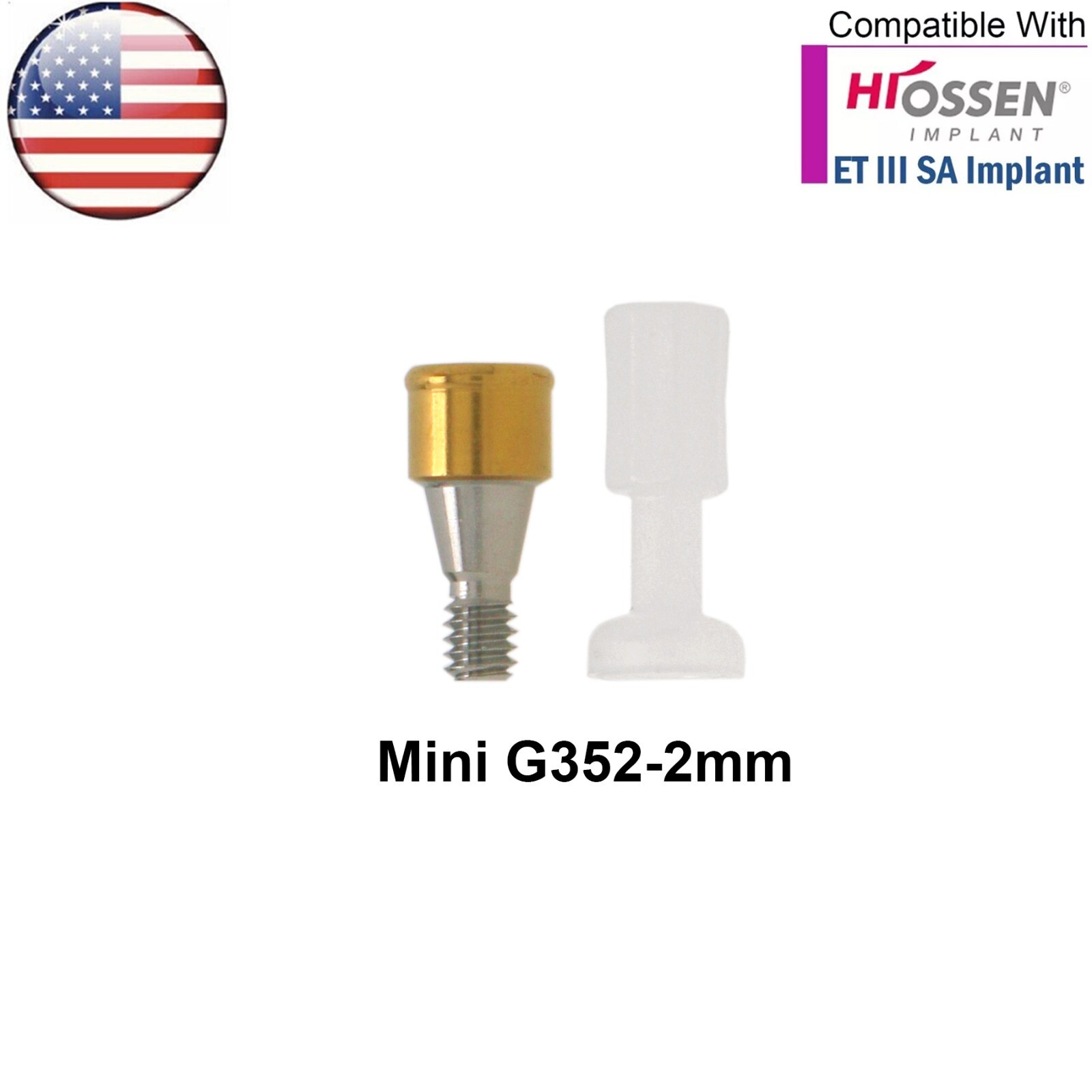 US Dental Locator Attachment Mini Abutment fit Hiossen Osstem ET Implant System