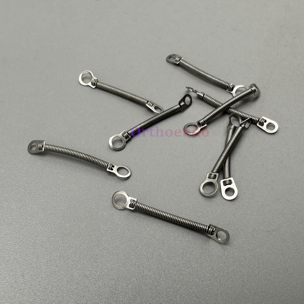 10Pcs Orthodontic Dental NiTi Close Coil Spring Medium Force Springs 6/9/12/15mm