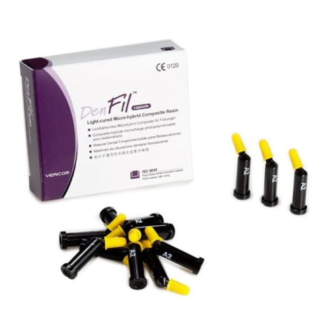 DenFil Capsule Refill A3, Light-Cured Restorative Micro Hybrid Composite Resin