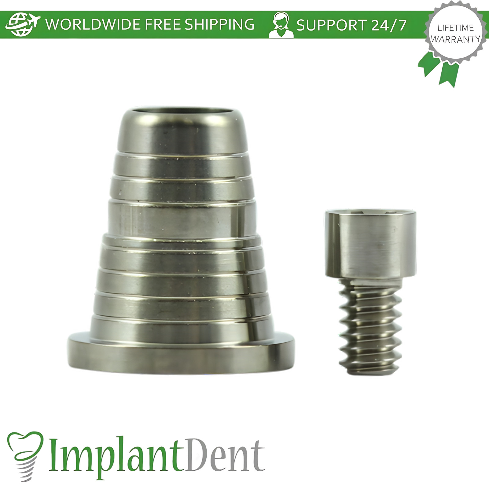 X10 Titanium Conical Sleeve Ø4.9mm For Multi Unit P64 AB Dental Compatible