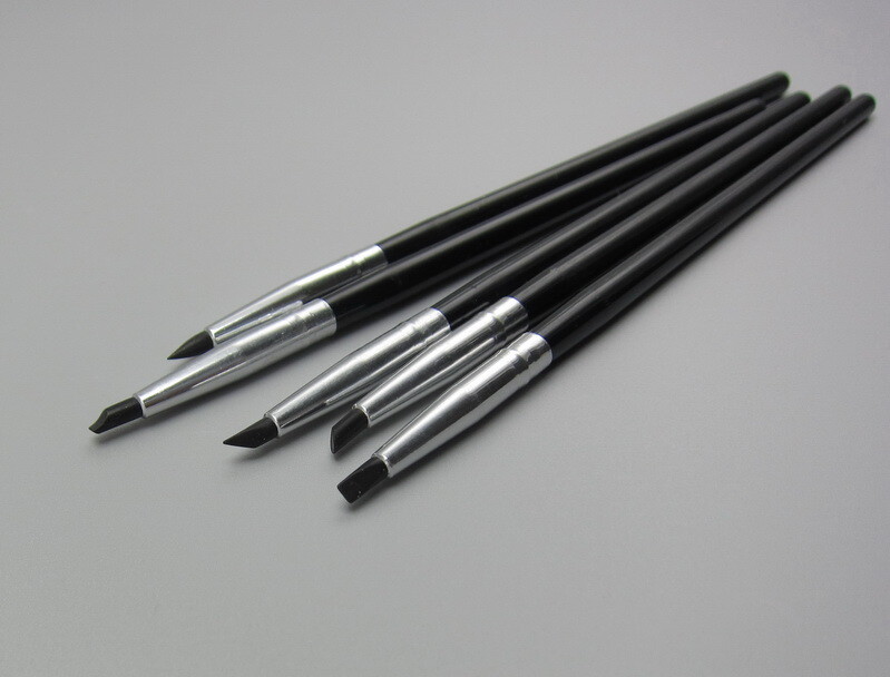 5Pcs/Pack Dental Resin Brush Pens Soft Silicone Teeth Whitening Shaping