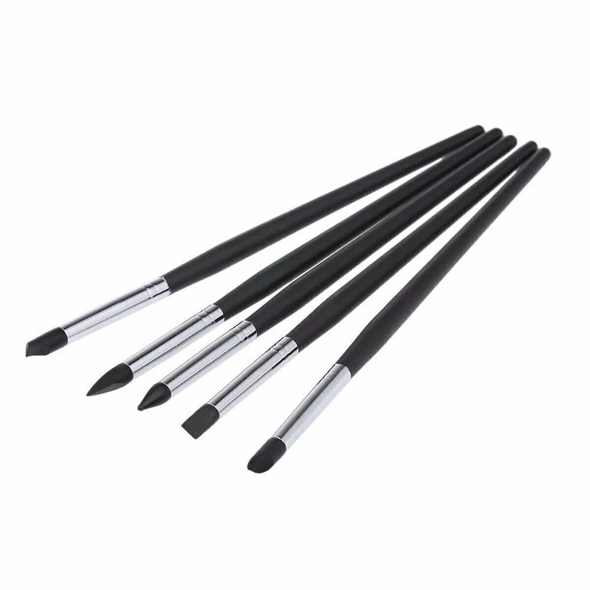 Black Dental Composite Resin Veneer Cement Porcelain Brushes Silicone Brush Pen