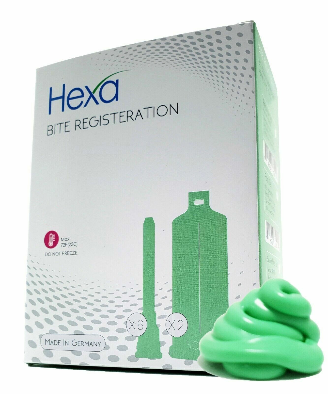 Hexa Bite Registration Material Fast set 10 x 50 ml (5 Box) + 10 Tip Germany