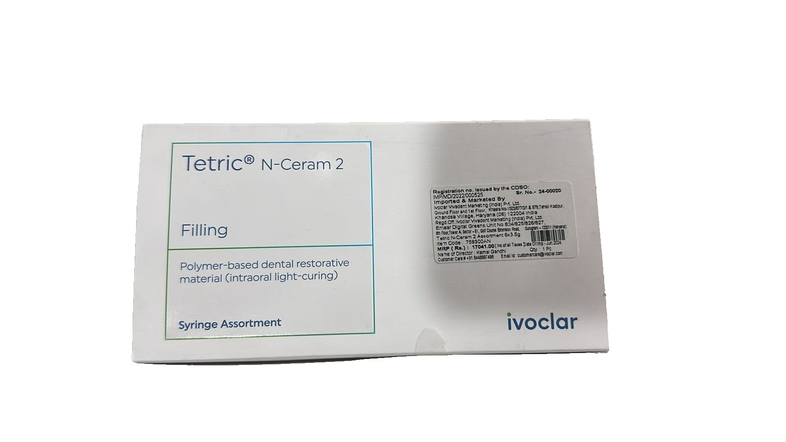 Ivoclar Vivadent Tetric N Ceram 2 Polymer Based Dental Restorative Material Kit