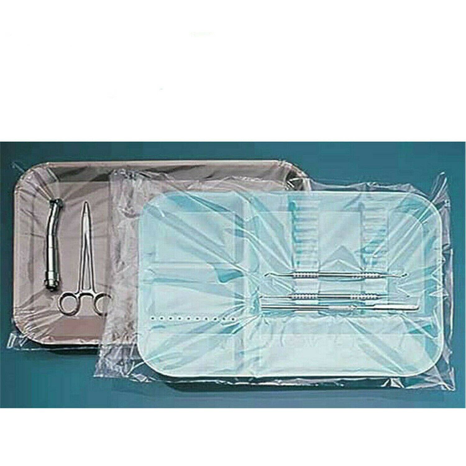 1000/2Boxes JMU Dental B Tray Cover Sleeve Disposable Clear Plastic 10.5″ x 14″