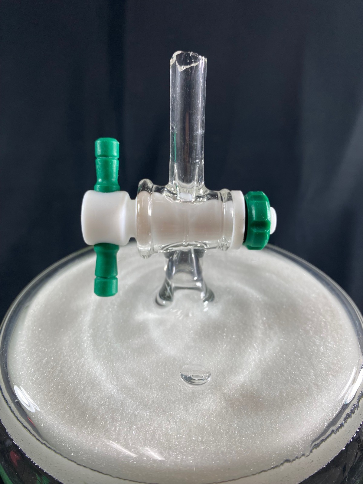 CHEMGLASS Glass 2000mL GL-45 Coarse Frit Solid Phase Peptide Synthesis Vessel