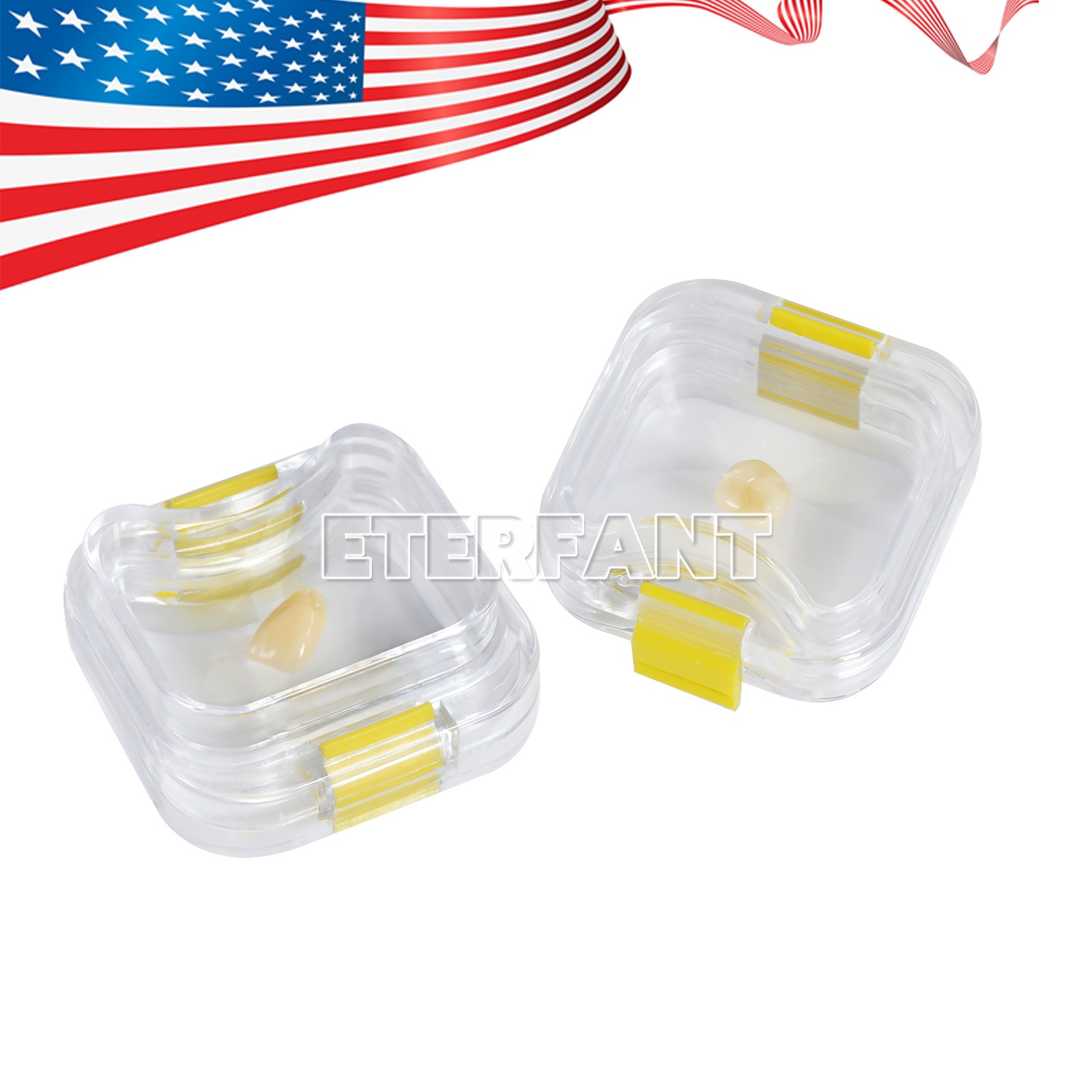 Dental 100/200/500pcs Crown and Bridge Pillow Box with Latch Storage display box