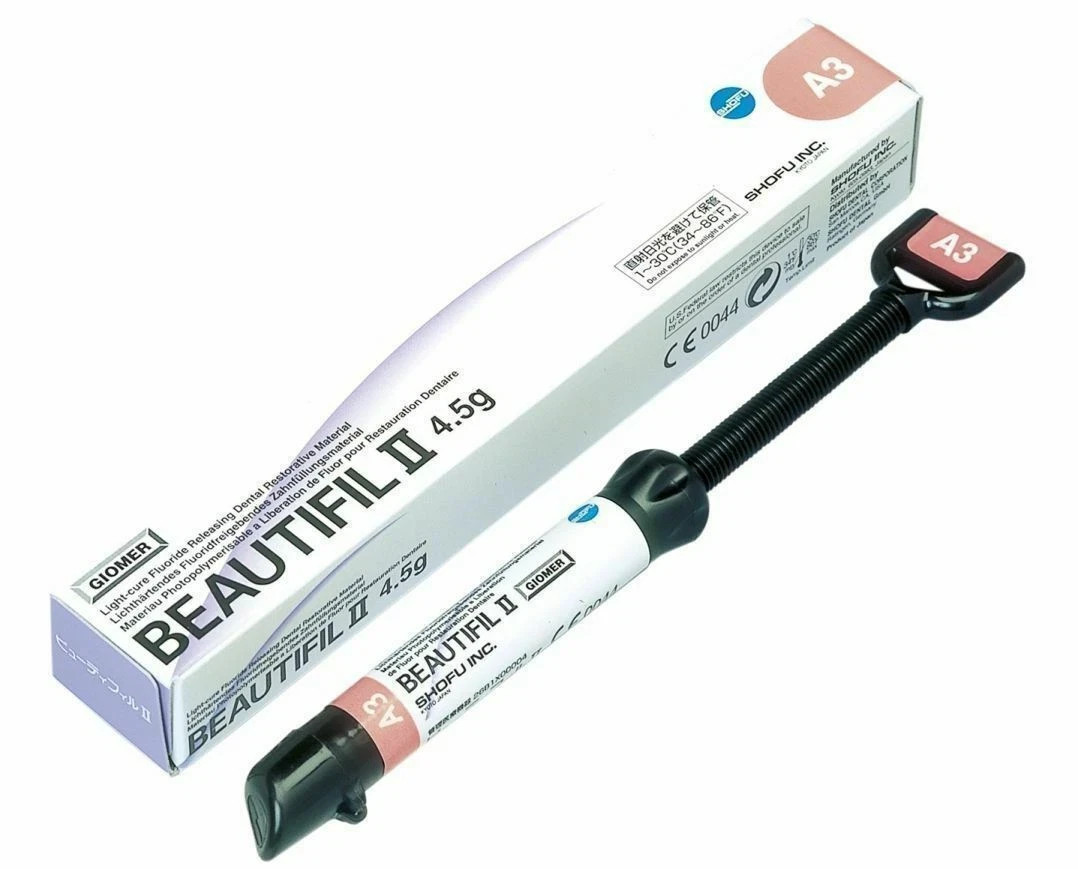 10 X SHOFU Beautifil II 4.5g Dental Composite Fluoride Releasing