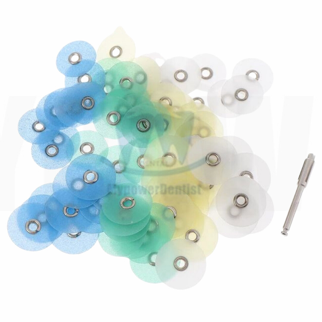Dental Composite Finishing Diamond Polishing Disc Kit Spiral Wheel Mandrel TOR