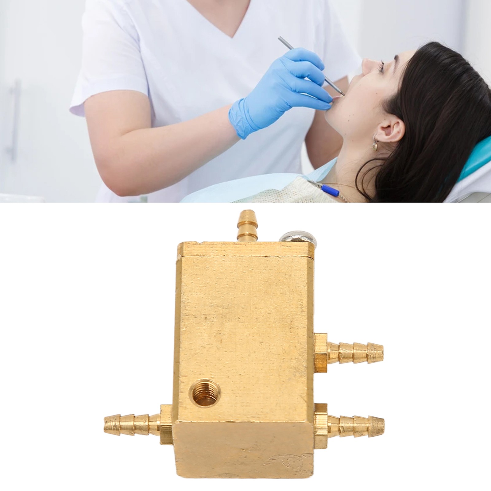 Metal Dental Water Valve With High Passability For Dental Chairs New