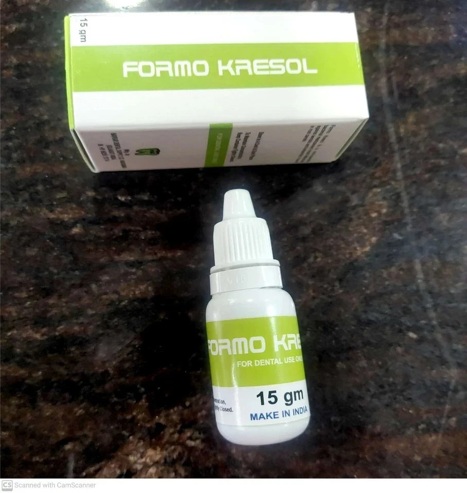 Dental FORMO KRESOL Superior Formocresol for Pulp Fixation Soulution 15gm Pack