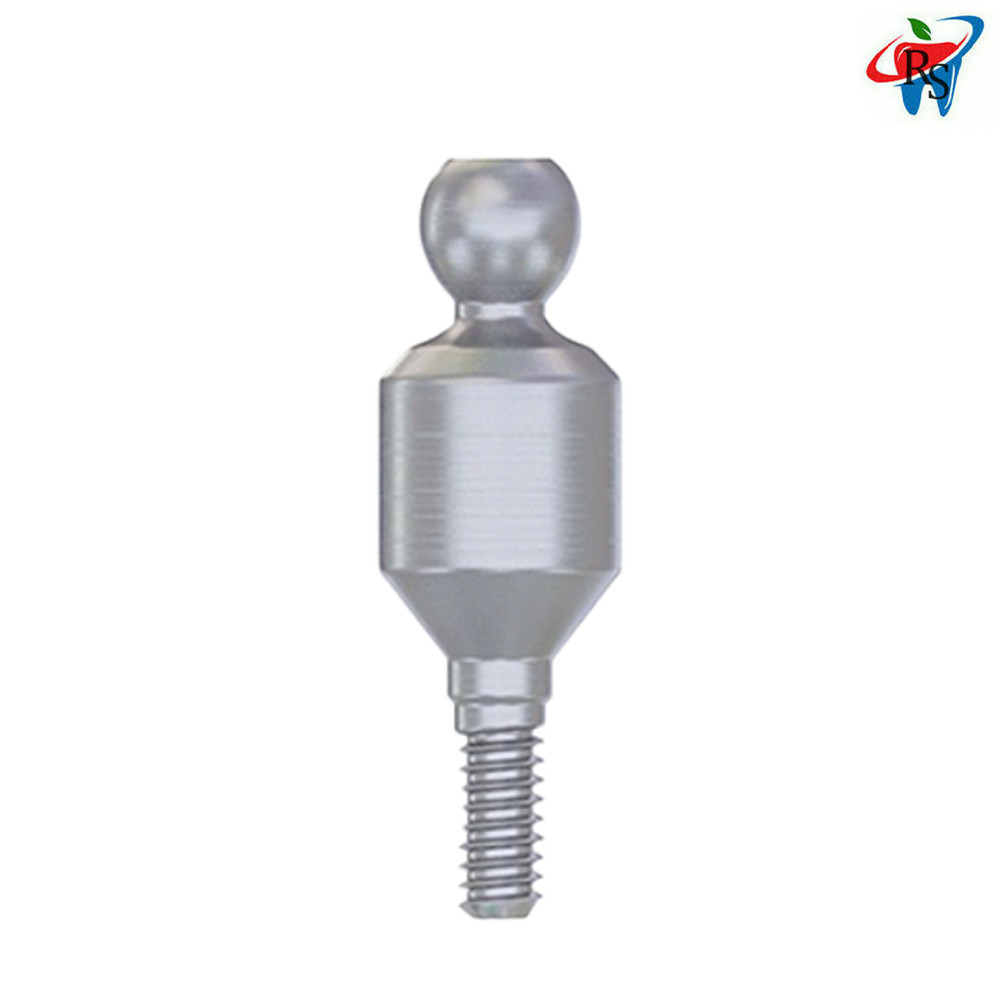 10pcs Dental Prosthetic Straight Ball Attachment Adapter Head Int Hex 2.42mm