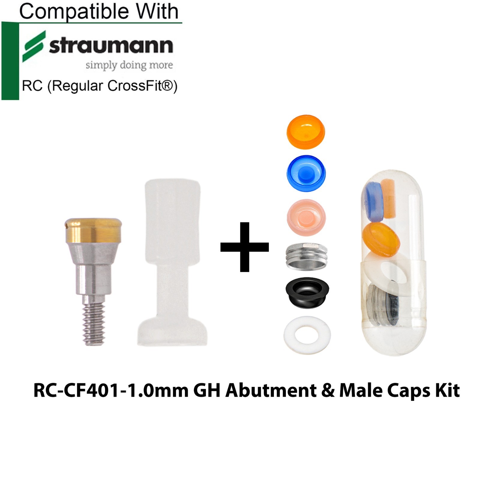 Dental Overdenture Locator Abutment 1-5.0mm GH Fits ITI Straumann NC/RC Implants