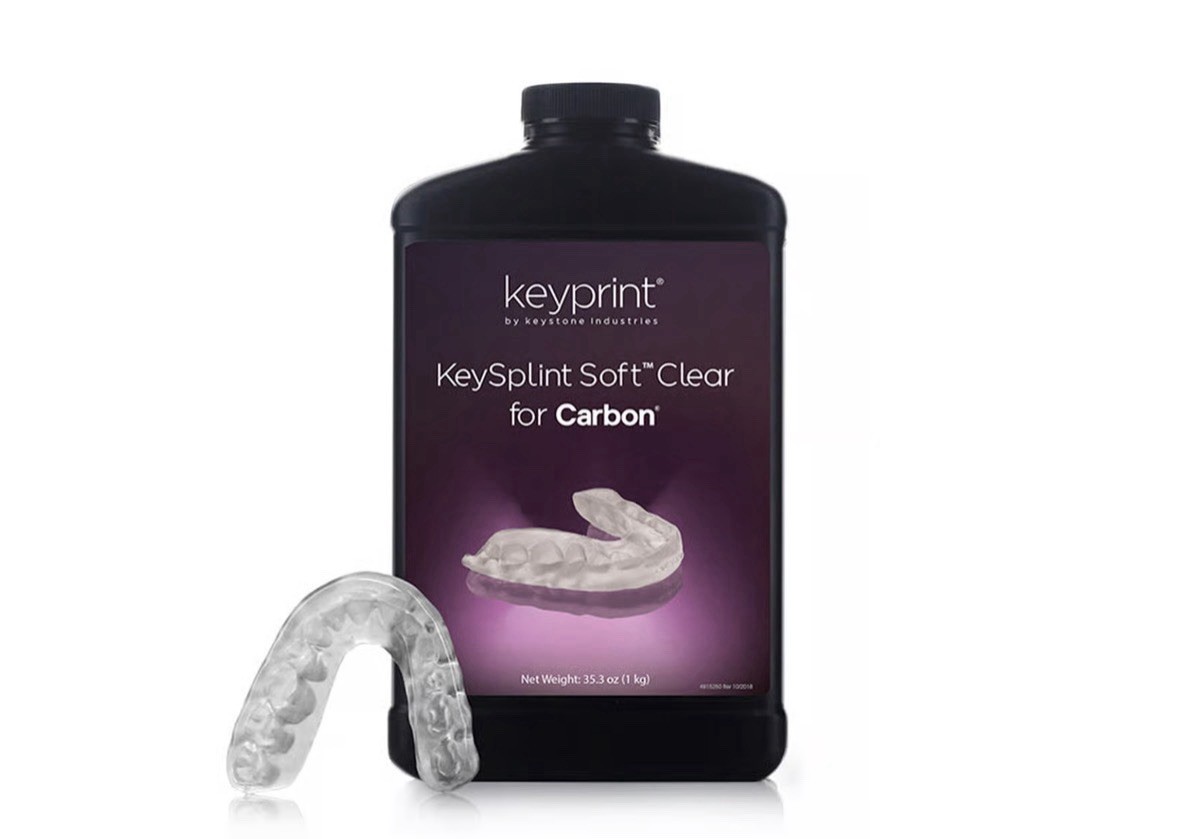 KeySplint Soft Clear For 3D Carbon Printers 1KG Resin Night Guards EXP 04/26