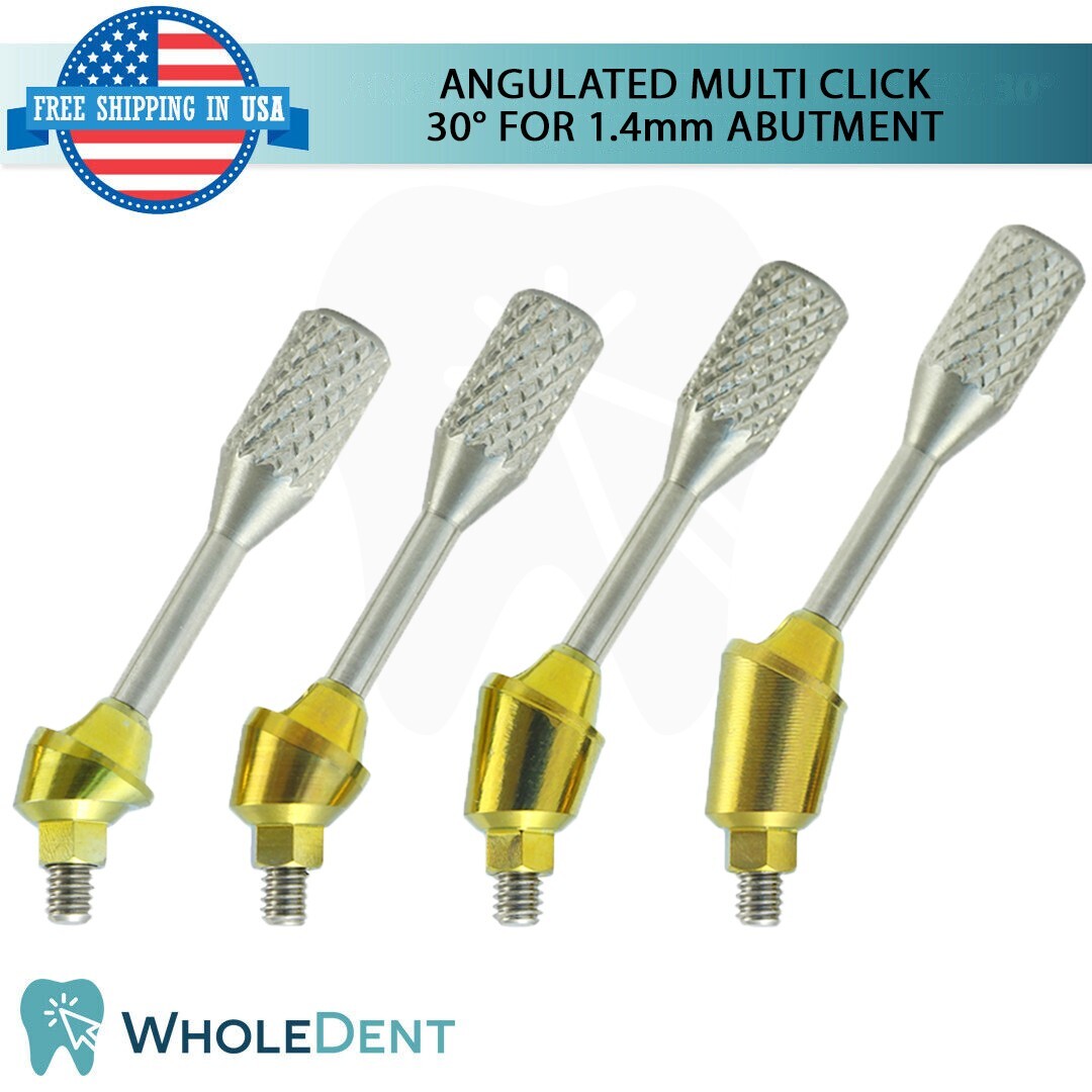 10X Angulated Multi Unit 30° 1.4mm Abutment Attachment Internal Hex 2.42mm