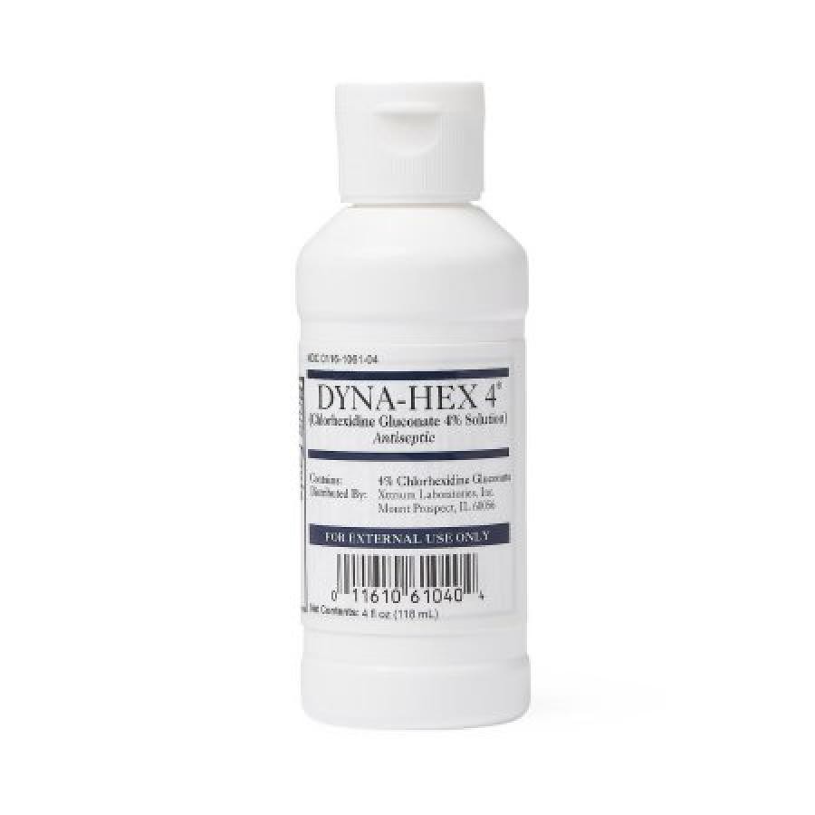 Medline Dyna-Hex 4 Surgical Scrub Solution Bottle Nonsterile 4% Strength 4 oz, 1