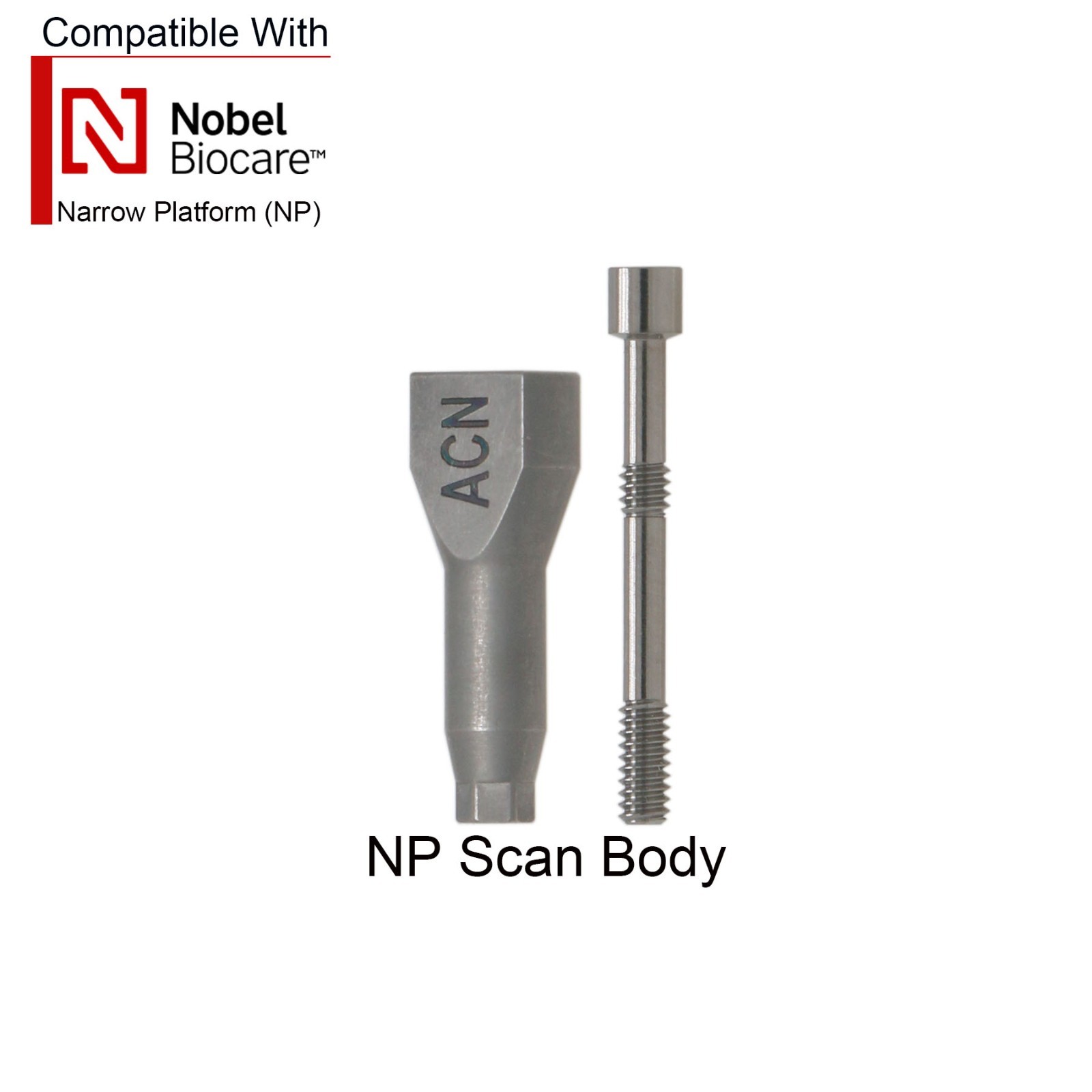 US Nobel Dental CAD/CAM Scan body Implant Analog NP/RP For Nobel Biocare Active